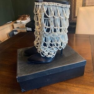 Azalea Wang Megan Black 7.5 Boots Heels